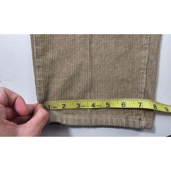 NWT woolrich vintage tan neutral sz 12 corduroy bare back high waist pants NEW - Picture 7 of 8